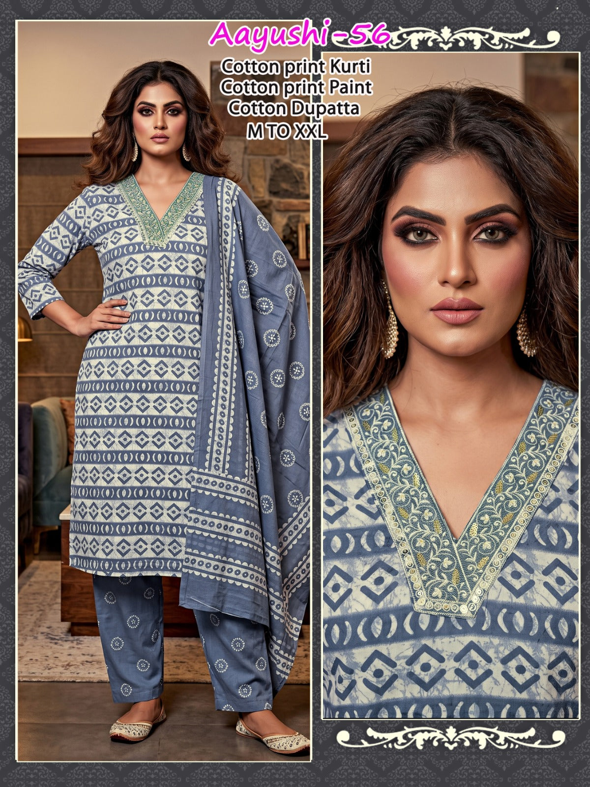 Aayushi Infinity Readymade Cotton Pant Suits Wholesale Rate