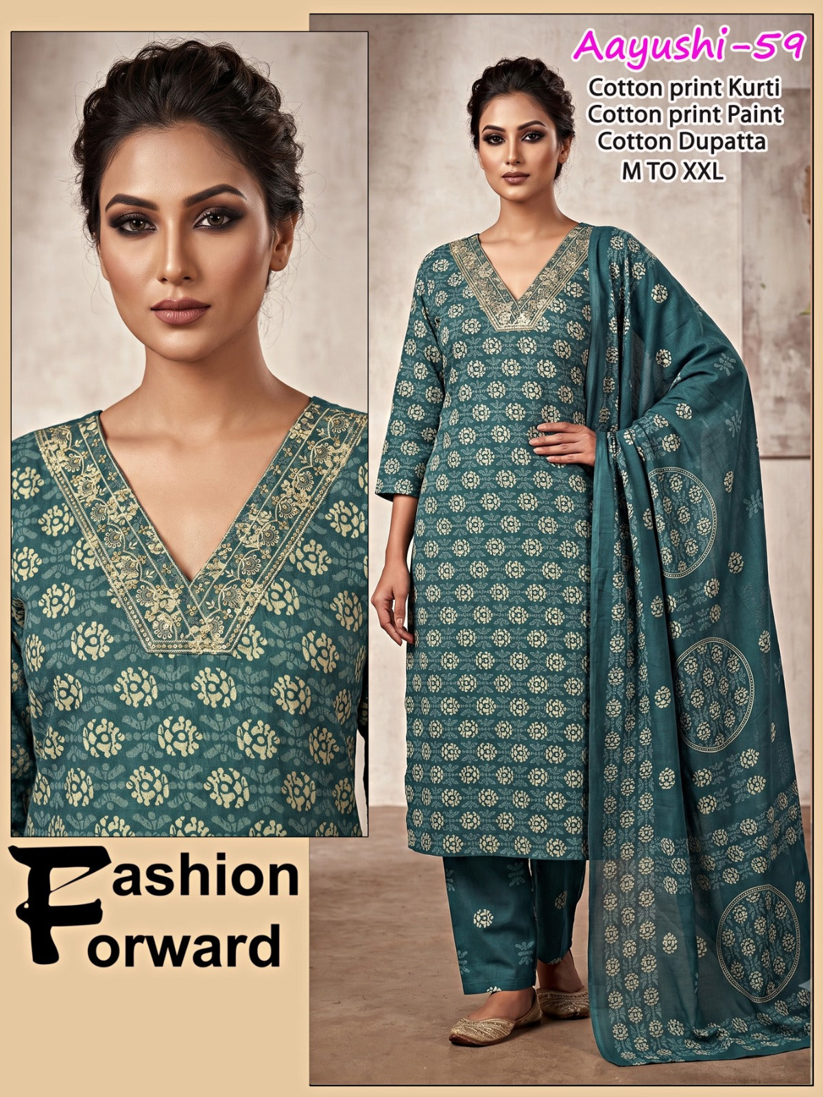 Aayushi Infinity Readymade Cotton Pant Suits Wholesale Rate