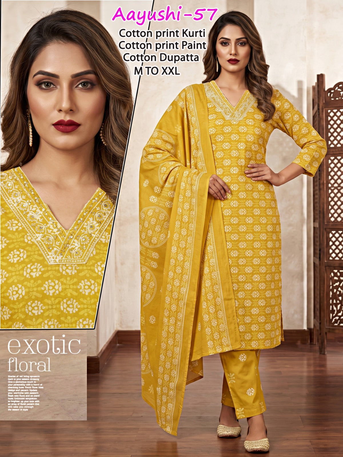 Aayushi Infinity Readymade Cotton Pant Suits Wholesale Rate