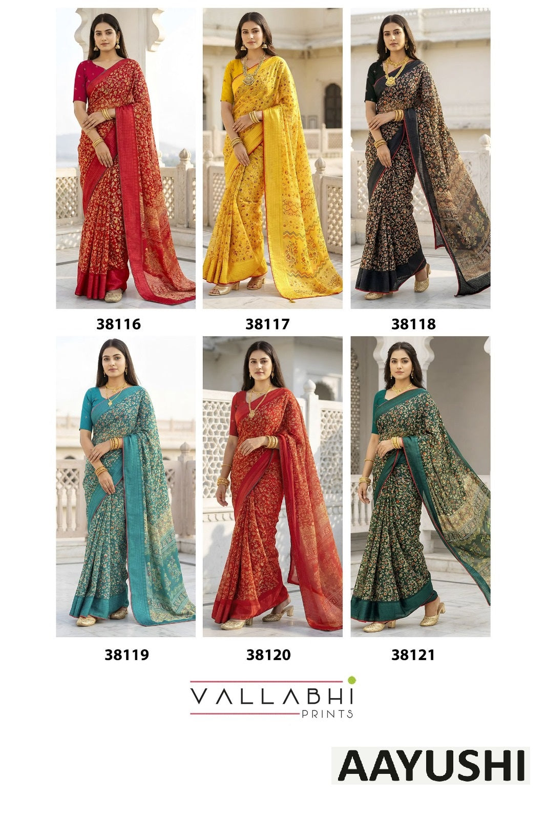 Aayushi Vallabhi Prints Georgette Sarees Manufacturer