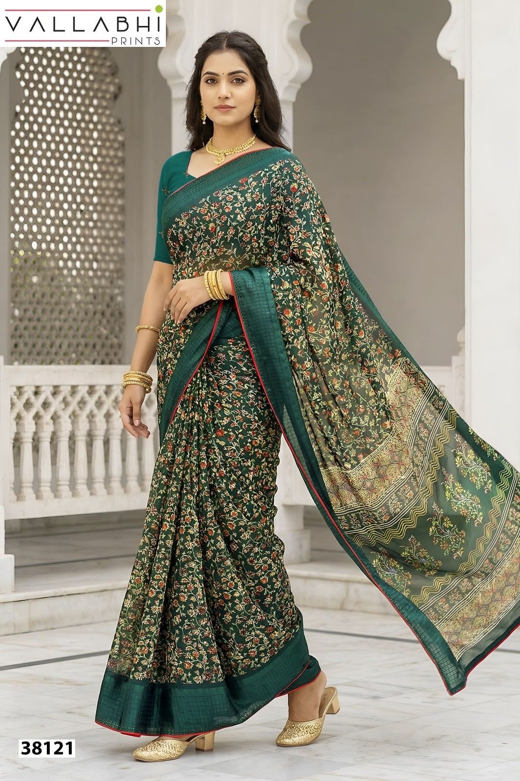 Aayushi Vallabhi Prints Georgette Sarees Manufacturer