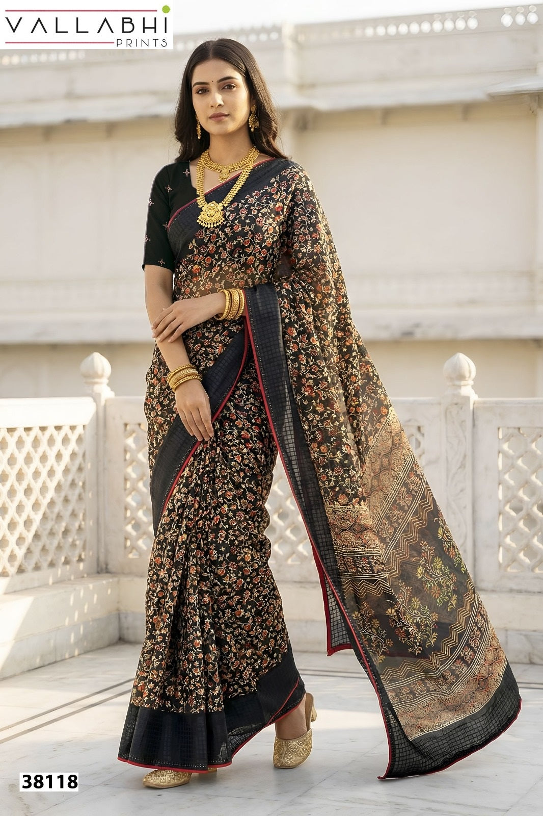 Aayushi Vallabhi Prints Georgette Sarees Manufacturer