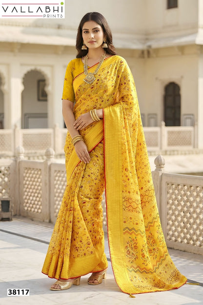 Aayushi Vallabhi Prints Georgette Sarees Manufacturer