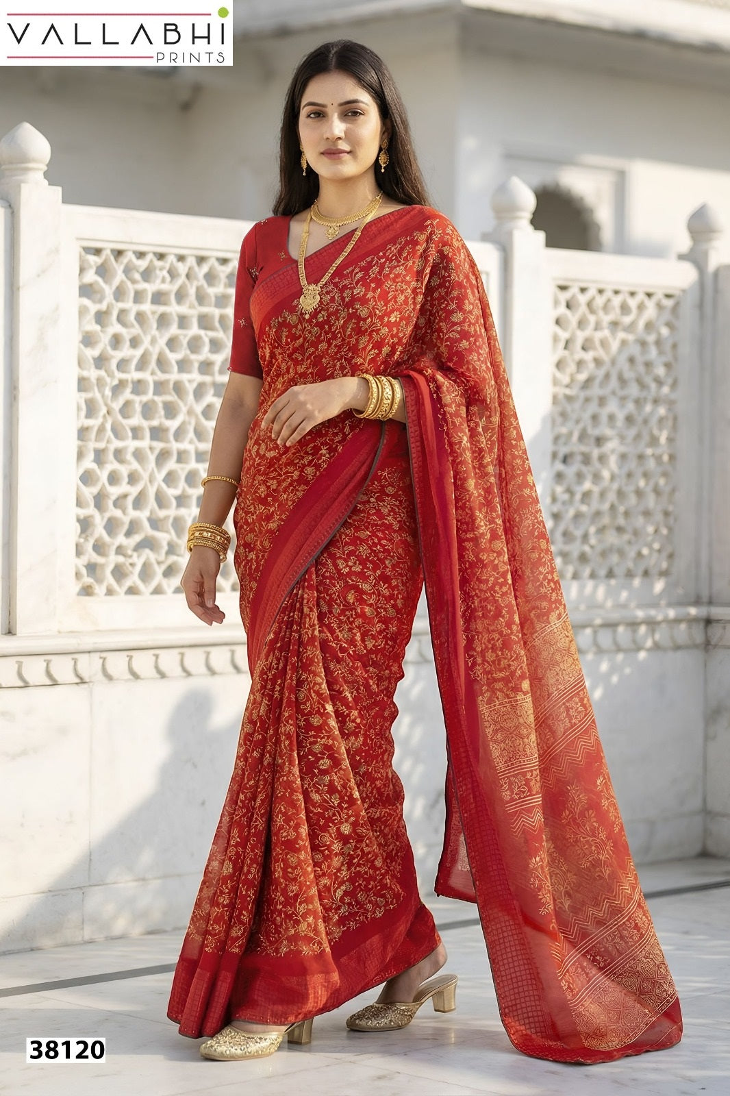 Aayushi Vallabhi Prints Georgette Sarees Manufacturer