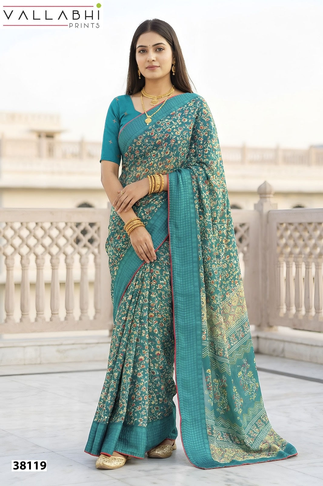 Aayushi Vallabhi Prints Georgette Sarees Manufacturer