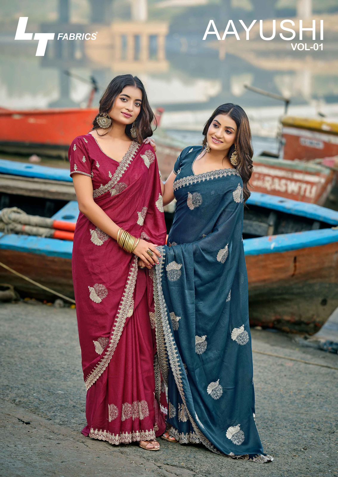 Aayushi Vol 1 Lt Fabrics Sarees Manufacturer