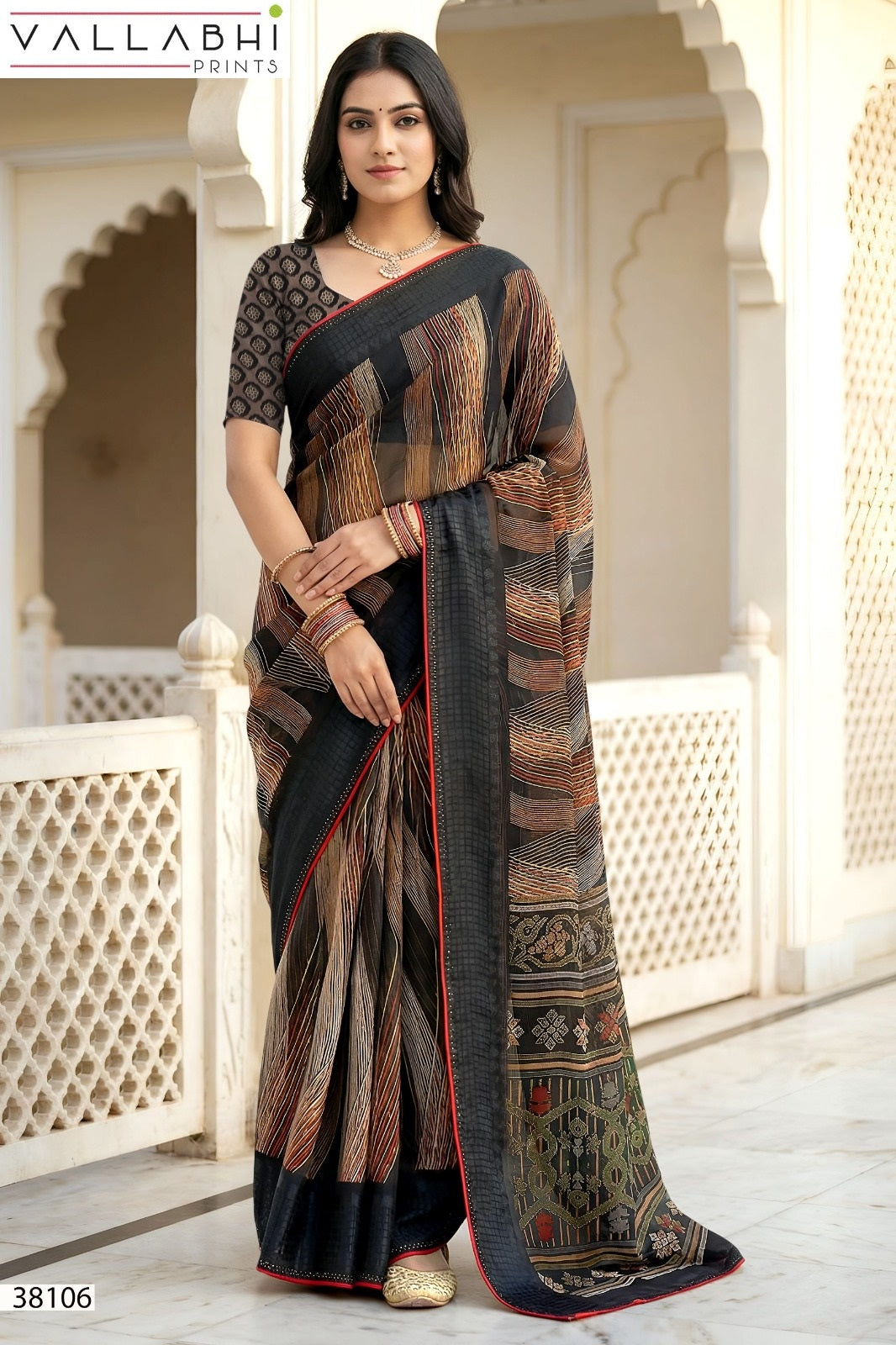 Aayushi Vol 2 Vallabhi Prints Georgette Sarees Wholesale