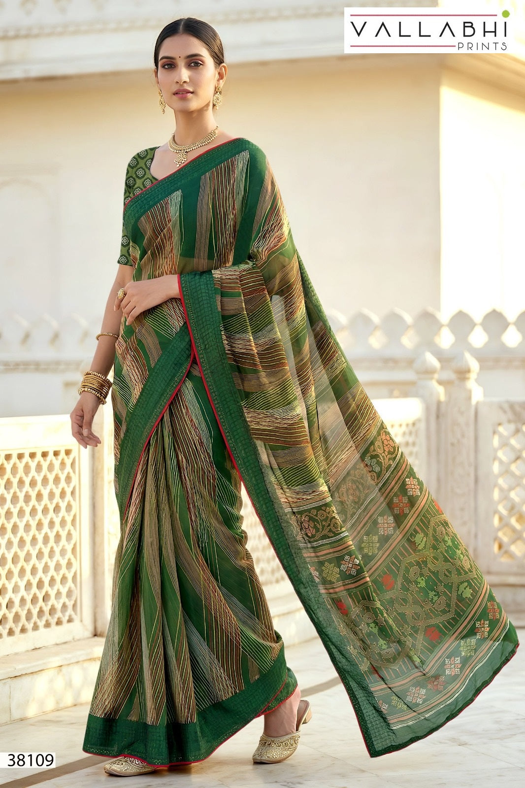 Aayushi Vol 2 Vallabhi Prints Georgette Sarees Wholesale