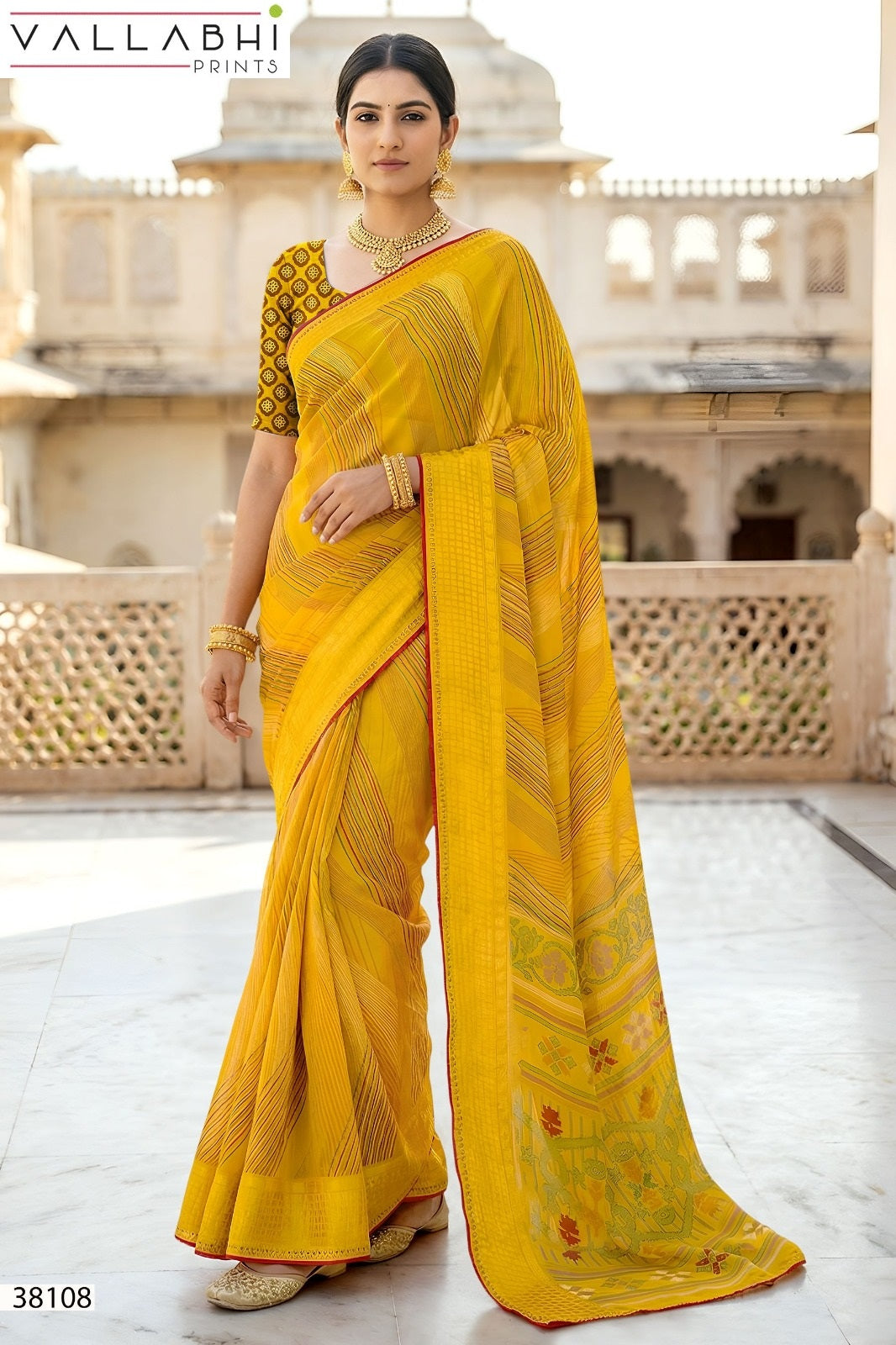 Aayushi Vol 2 Vallabhi Prints Georgette Sarees Wholesale