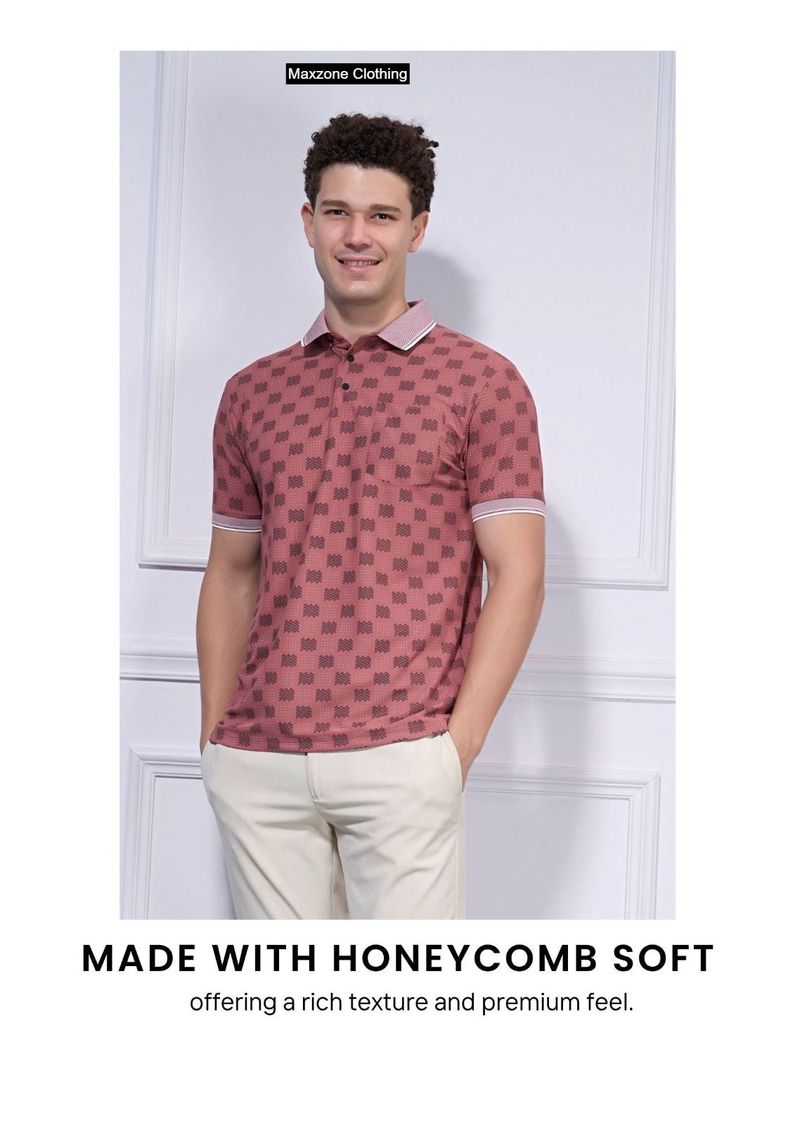 Ab J F2 B Maxzone Clothing Honey Comb Mens Tshirts Manufacturer