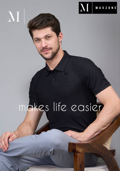 Ab J F4 B Maxzone Clothing Honey Comb Mens Tshirts Exporter Gujarat