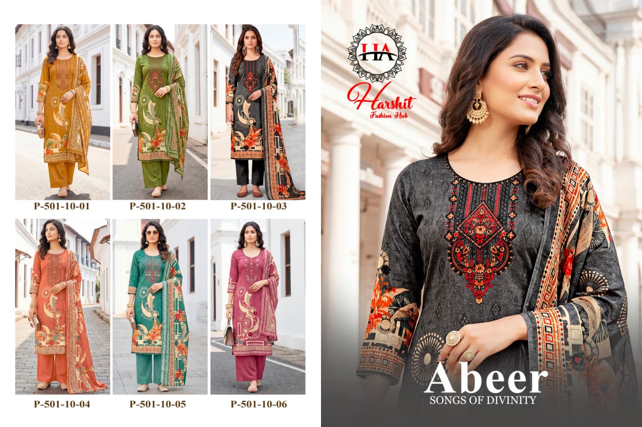 Abeer Harshit Fashion Zam Cotton Karachi Salwar Suits Wholesale Price