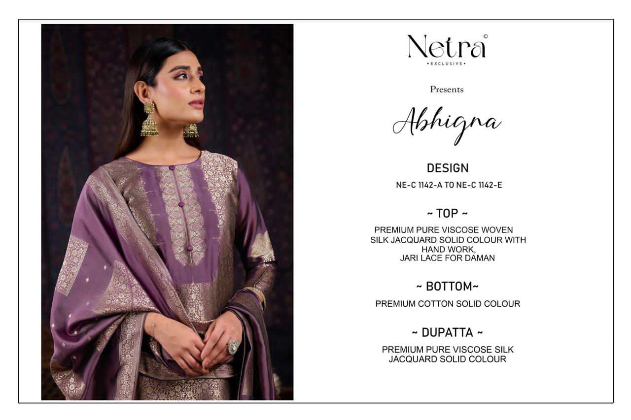 Abhigna Netra Pant Style Suits Manufacturer Ahmedabad