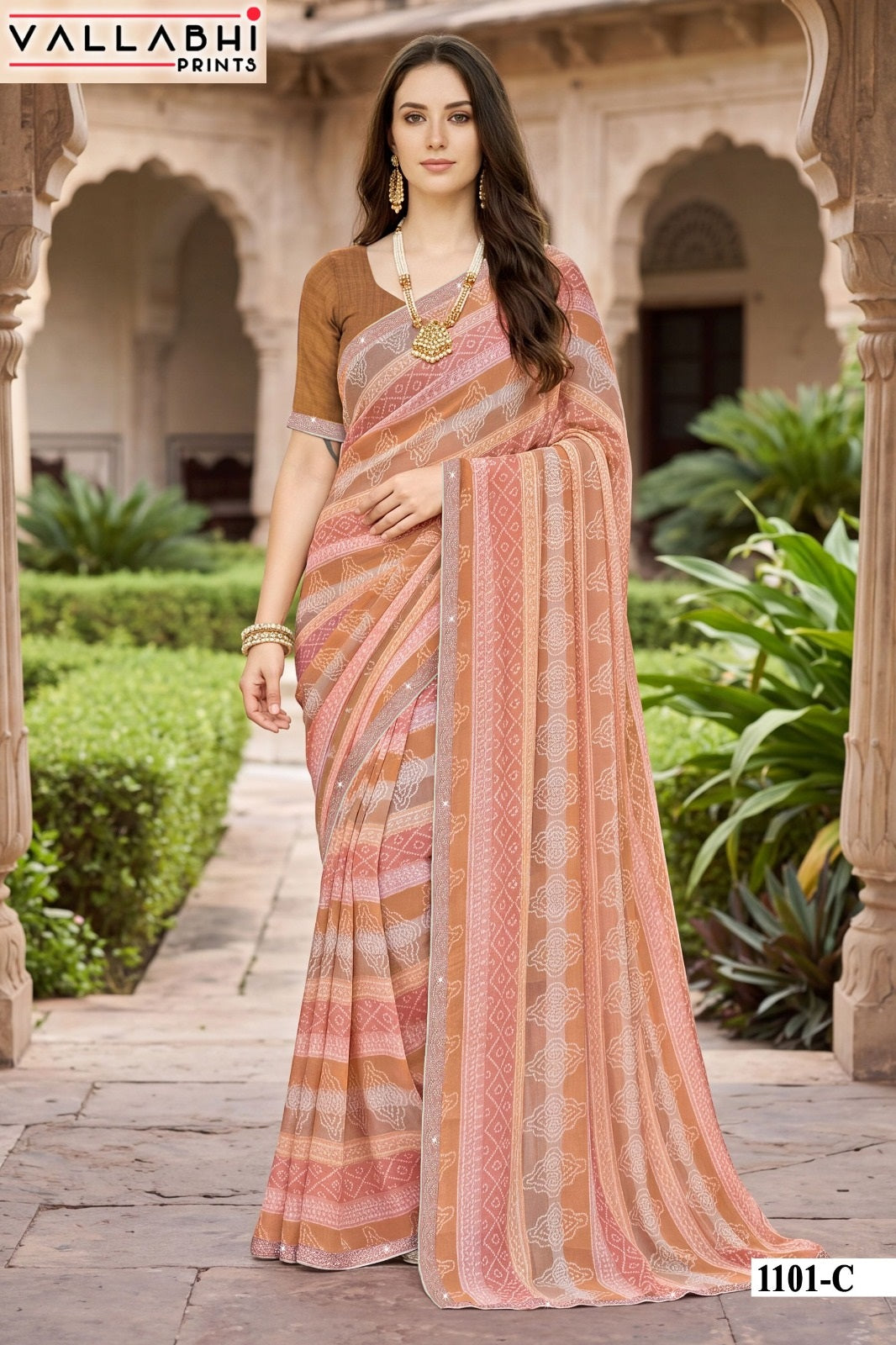 Abhilasha Vol 11 Vallabhi Prints Weightless Sarees Wholesale Price