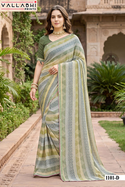 Abhilasha Vol 11 Vallabhi Prints Weightless Sarees Wholesale Price