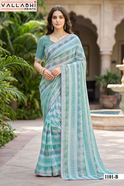 Abhilasha Vol 11 Vallabhi Prints Weightless Sarees Wholesale Price