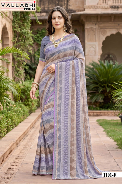 Abhilasha Vol 11 Vallabhi Prints Weightless Sarees Wholesale Price