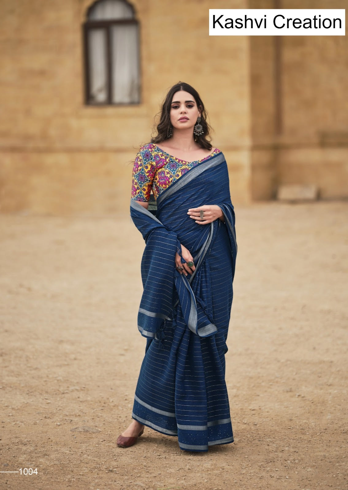Abhilasha Vol 4 Kashvi Creation Linen Silk Sarees Supplier India