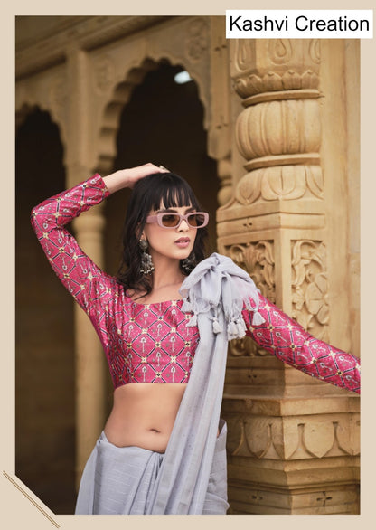Abhilasha Vol 4 Kashvi Creation Linen Silk Sarees Supplier India
