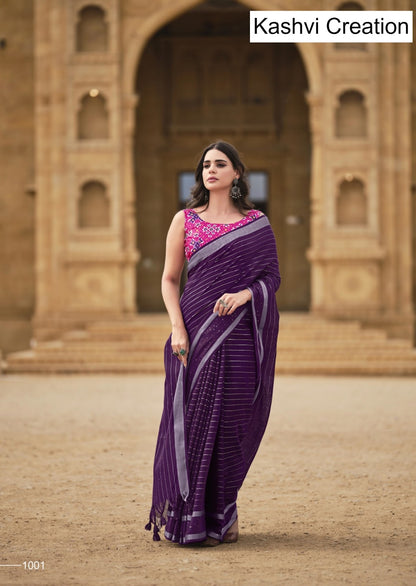 Abhilasha Vol 4 Kashvi Creation Linen Silk Sarees Supplier India