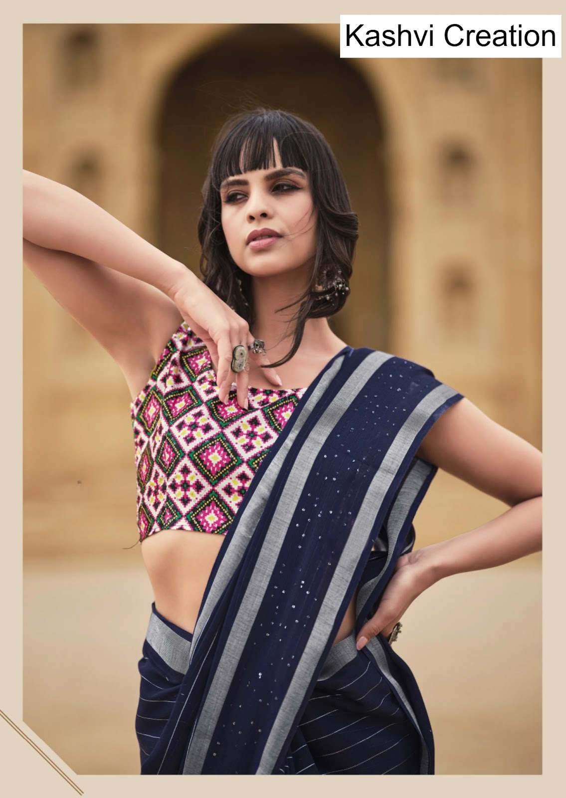 Abhilasha Vol 4 Kashvi Creation Linen Silk Sarees Supplier India