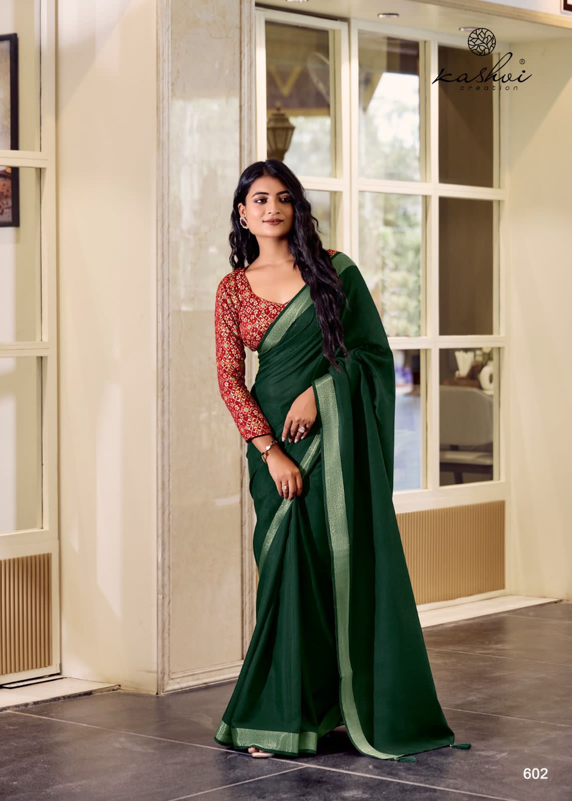 Abhilasha Vol 6 Kashvi Creation Linen Sarees Supplier