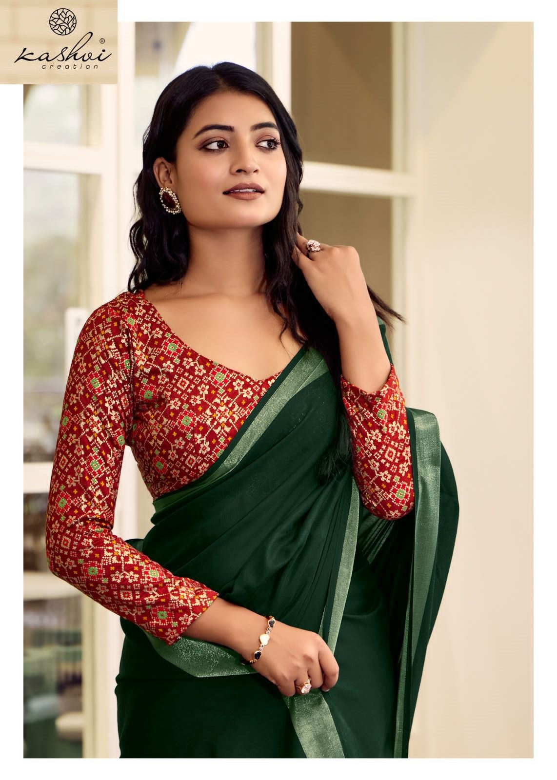 Abhilasha Vol 6 Kashvi Creation Linen Sarees Supplier