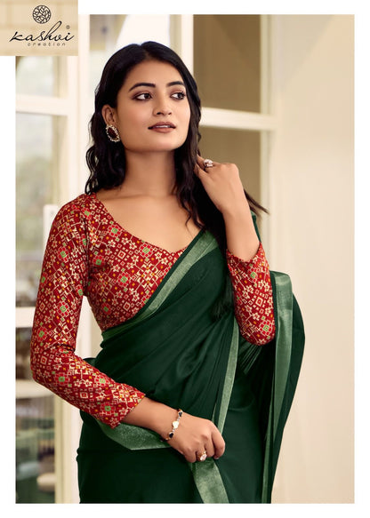Abhilasha Vol 6 Kashvi Creation Linen Sarees Supplier