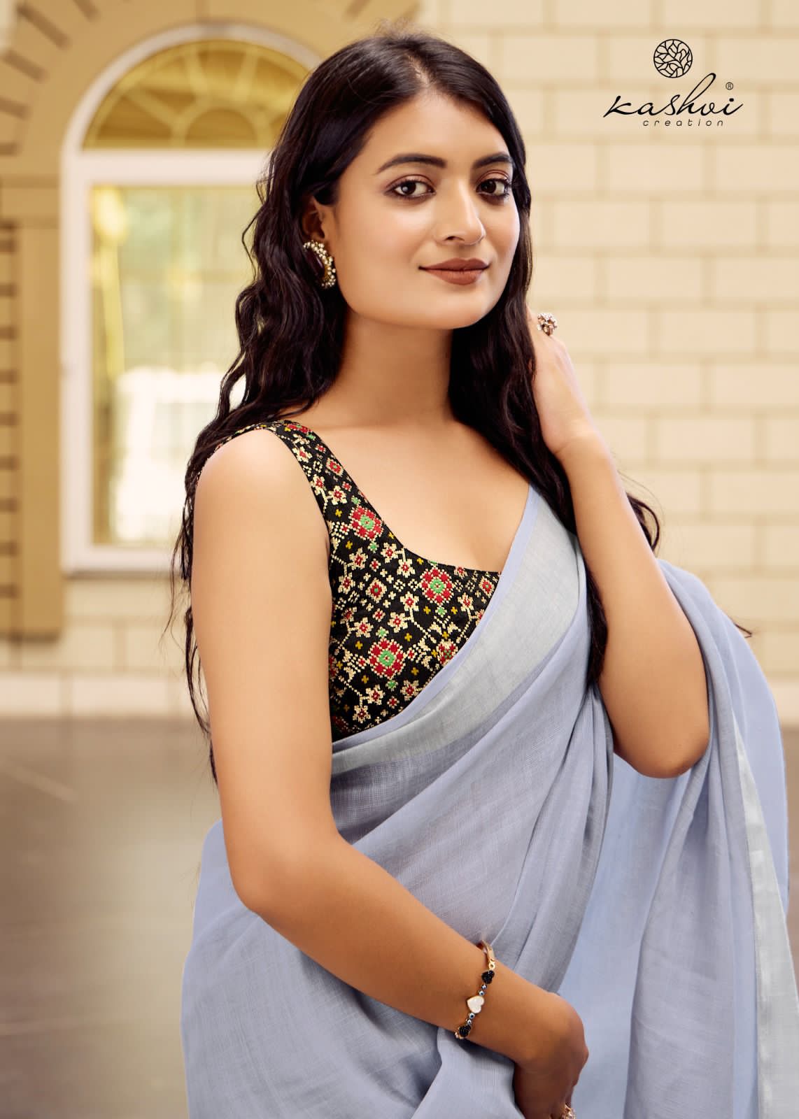 Abhilasha Vol 6 Kashvi Creation Linen Sarees Supplier