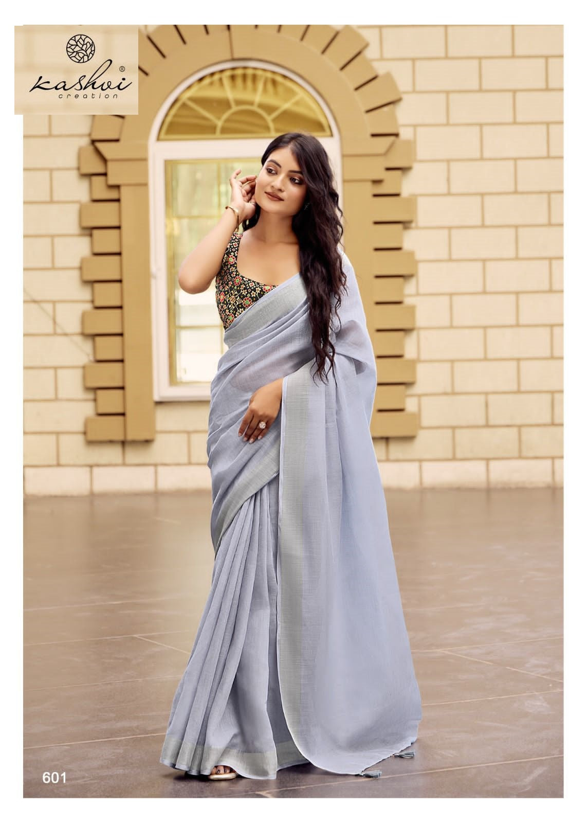 Abhilasha Vol 6 Kashvi Creation Linen Sarees Supplier
