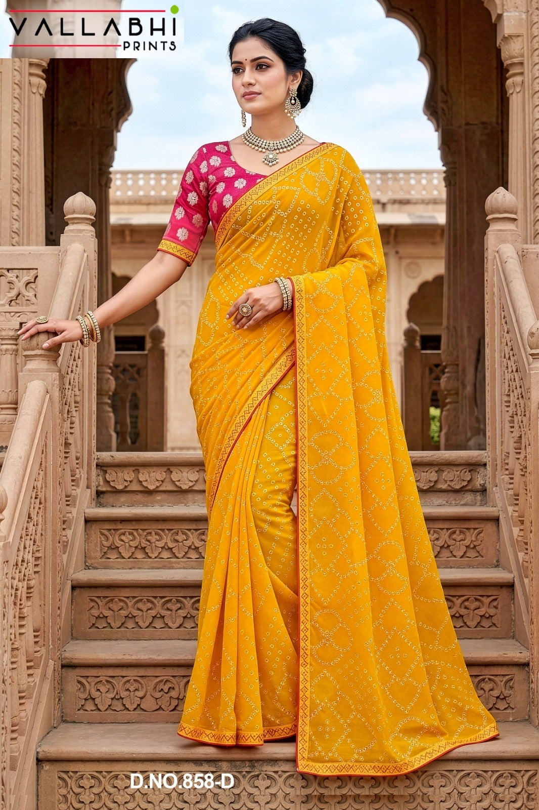 Abhilasha Vol 6 Vallabhi Prints Georgette Sarees Wholesale Price