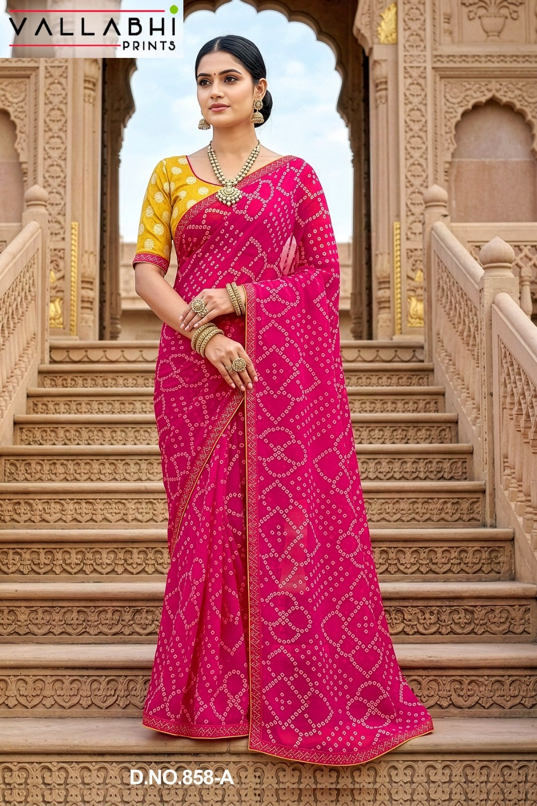 Abhilasha Vol 6 Vallabhi Prints Georgette Sarees Wholesale Price
