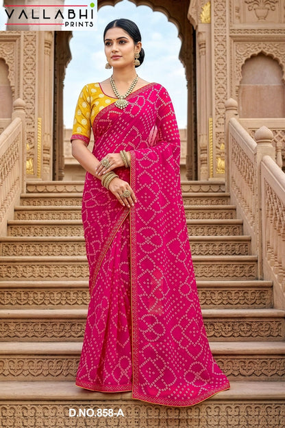 Abhilasha Vol 6 Vallabhi Prints Georgette Sarees Wholesale Price