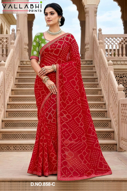 Abhilasha Vol 6 Vallabhi Prints Georgette Sarees Wholesale Price