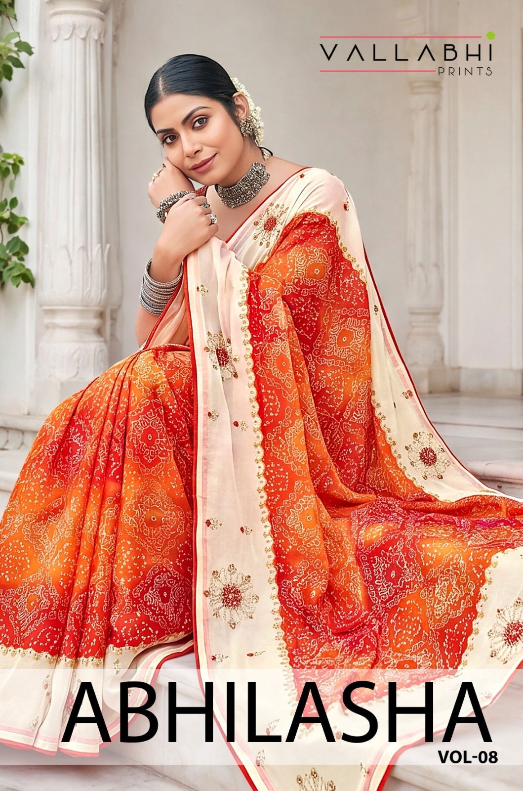 Abhilasha Vol 8 Vallabhi Prints Weightless Sarees Manufacturer Gujarat