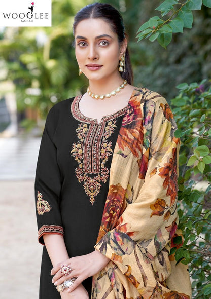 Abhilasha Wooglee Viscose Weaving Readymade Pant Style Suits Wholesaler India