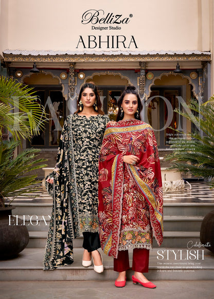 Abhira Belliza Designer Studio Cotton Karachi Salwar Suits Wholesaler Ahmedabad