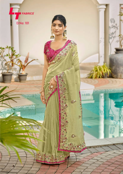 Abhira Vol 1 Lt Fabrics Silk Sarees Manufacturer Ahmedabad