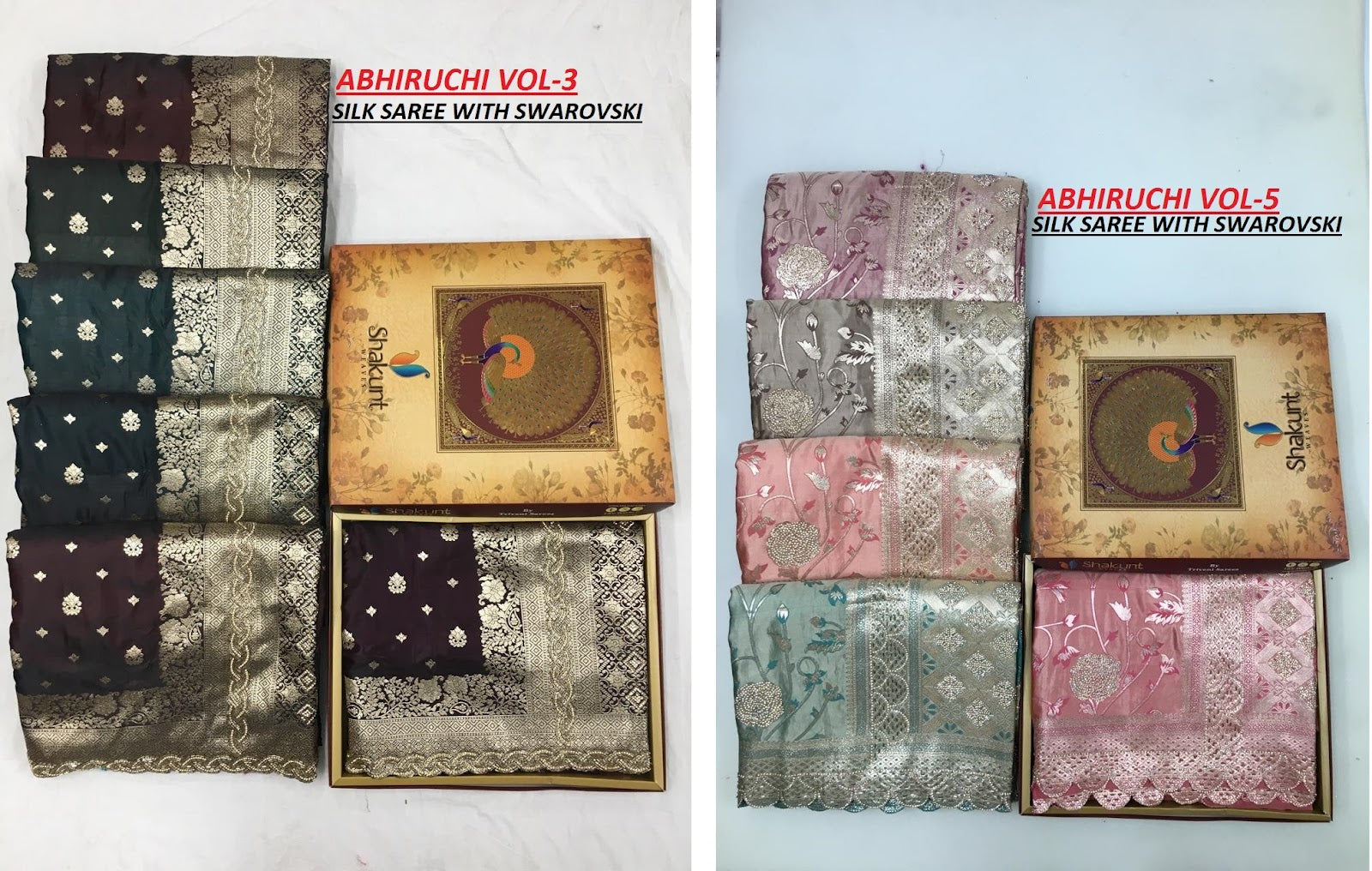 Abhiruchi Vol 3-5 Shakunt Silk Sarees Manufacturer