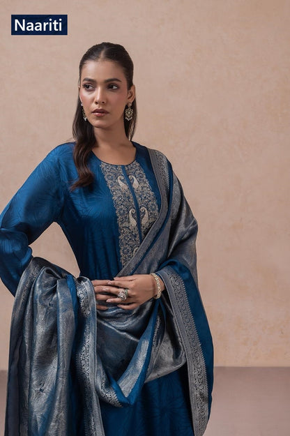 Abhirya 2764 Naariti Silk Jacquard Pant Style Suits Wholesale
