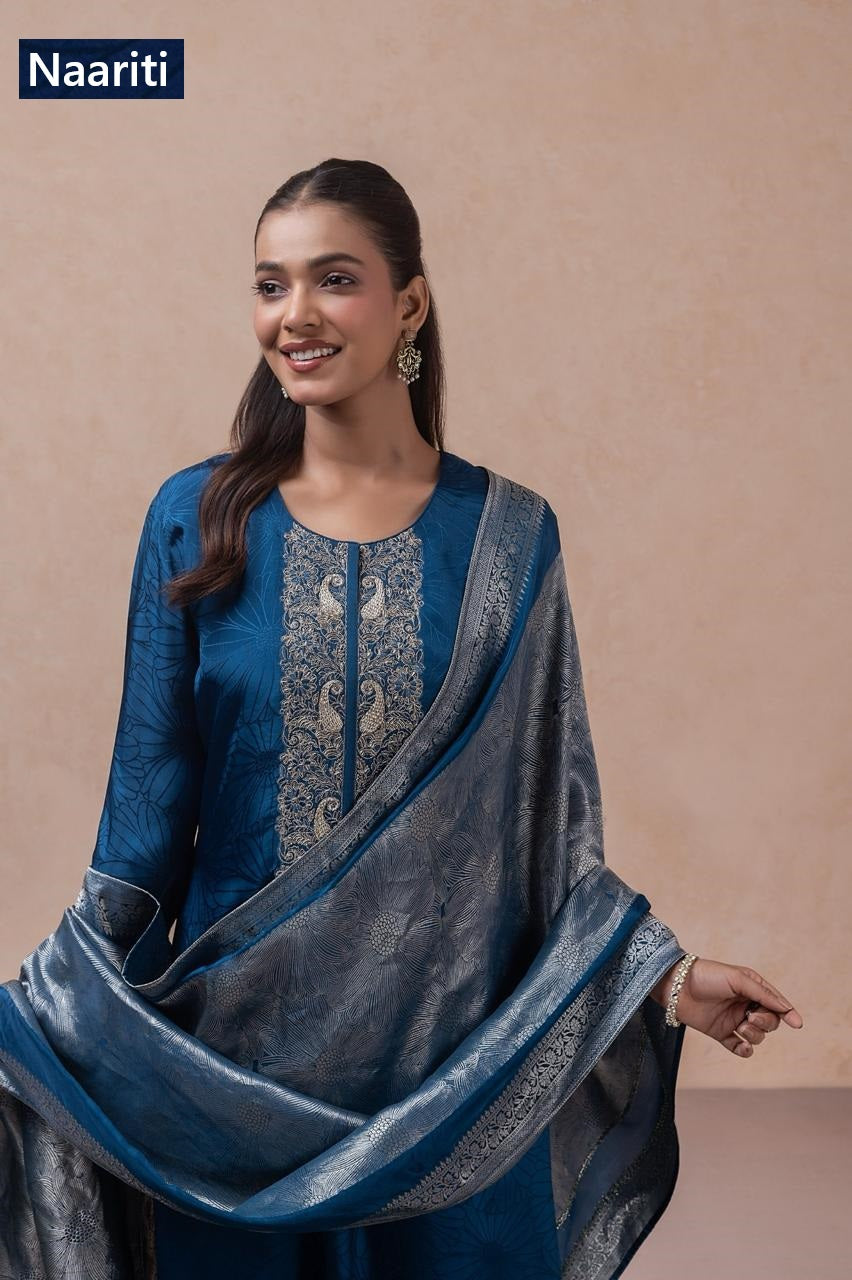 Abhirya 2764 Naariti Silk Jacquard Pant Style Suits Wholesale