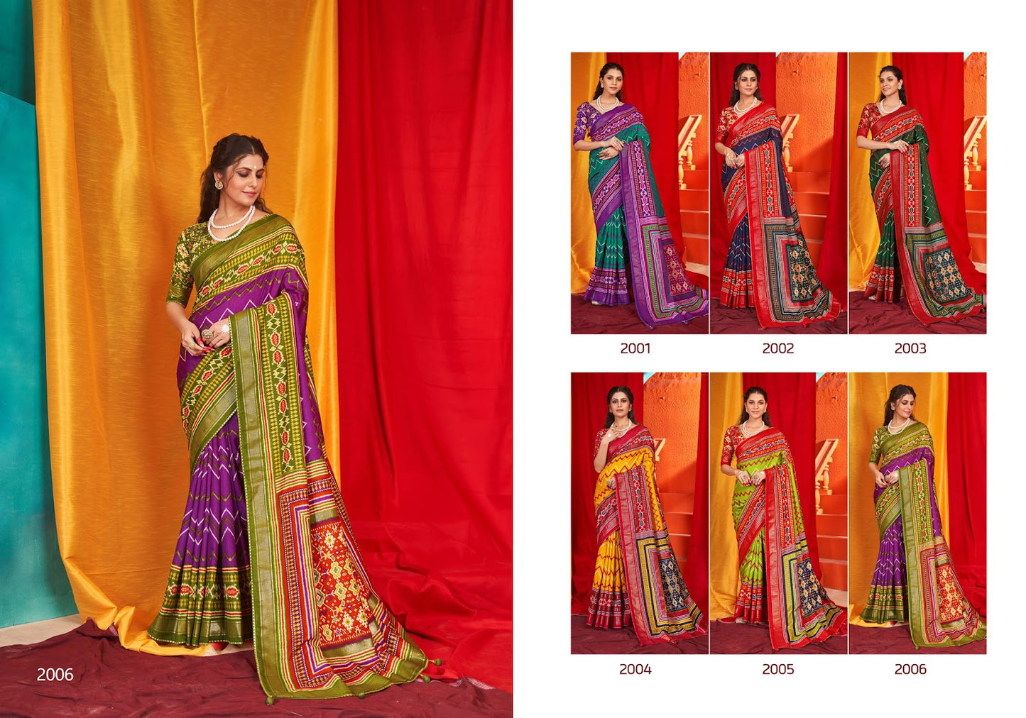 Abhushan Vol 2 Shubh Shree Velvet Sarees Supplier Ahmedabad