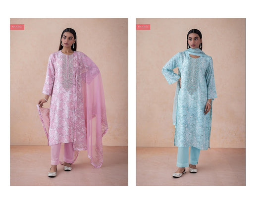 Abnaaz Naariti Muslin Pant Style Suits Wholesale Rate