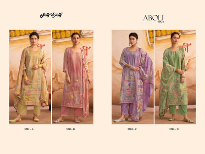 Aboli Vol 2 Jay Vijay Mal Cotton Pant Style Suits Wholesale Rate