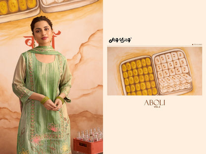 Aboli Vol 2 Jay Vijay Mal Cotton Pant Style Suits Wholesale Rate