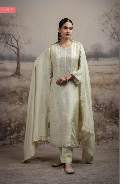 Abreen Naariti Muslin Jacquard Pant Style Suits Wholesale Price