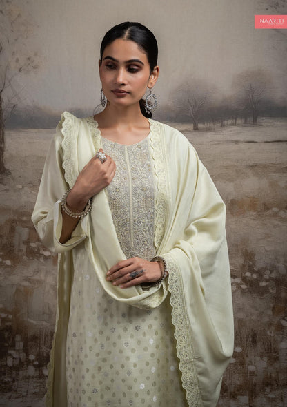 Abreen Naariti Muslin Jacquard Pant Style Suits Wholesale Price