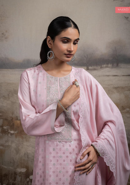 Abreen Naariti Muslin Jacquard Pant Style Suits Wholesale Price