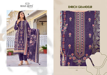 Abu Rehan Riaz Art Lawn Cotton Karachi Salwar Suits Manufacturer Gujarat