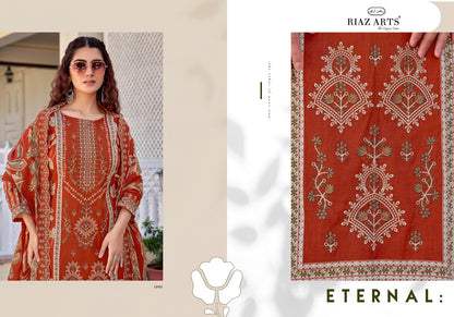 Abu Rehan Riaz Art Lawn Cotton Karachi Salwar Suits Manufacturer Gujarat